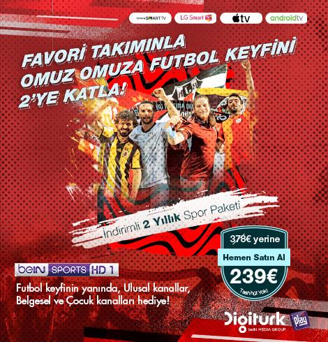 2 Yıllık Spor Paketi 378 Euro yerine 239 Euro